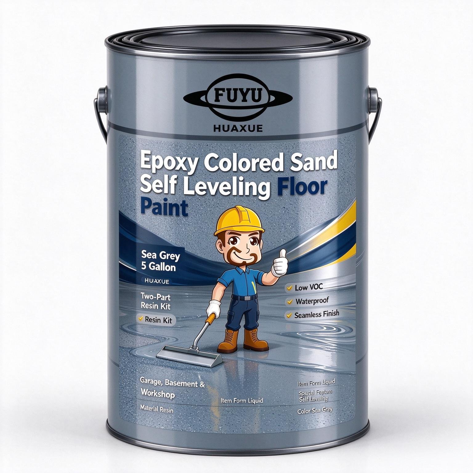 Epoxy Colored Sand Self Leveling Floor Paint