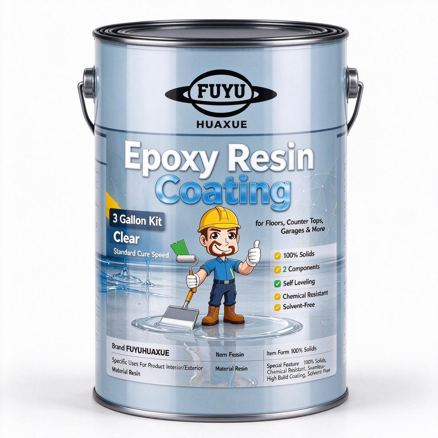Epoxy Resin Coating 3 Gallon Kit