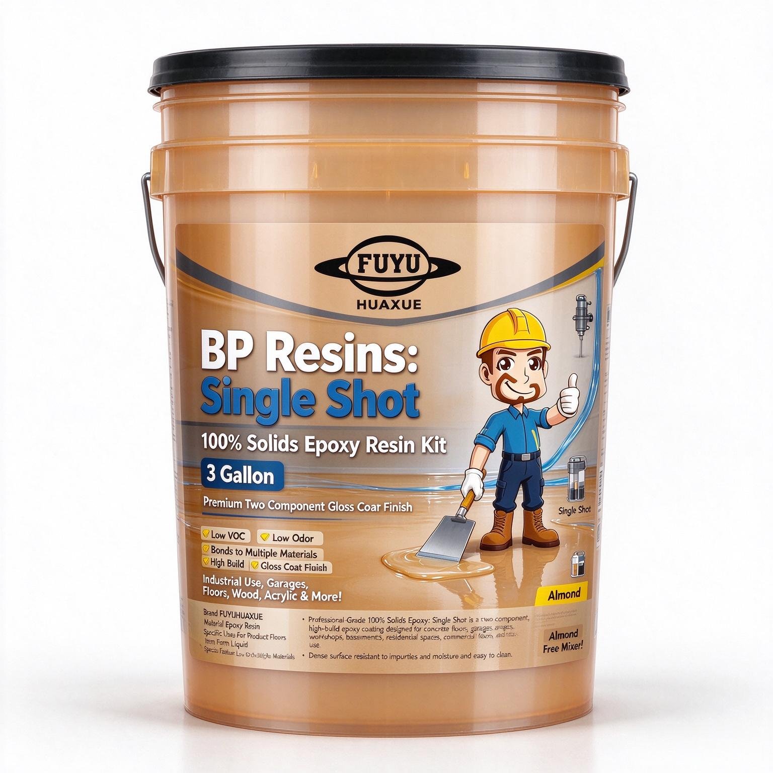 100% Solids Epoxy Resin Kit (3 Gallon) Premium Two Component