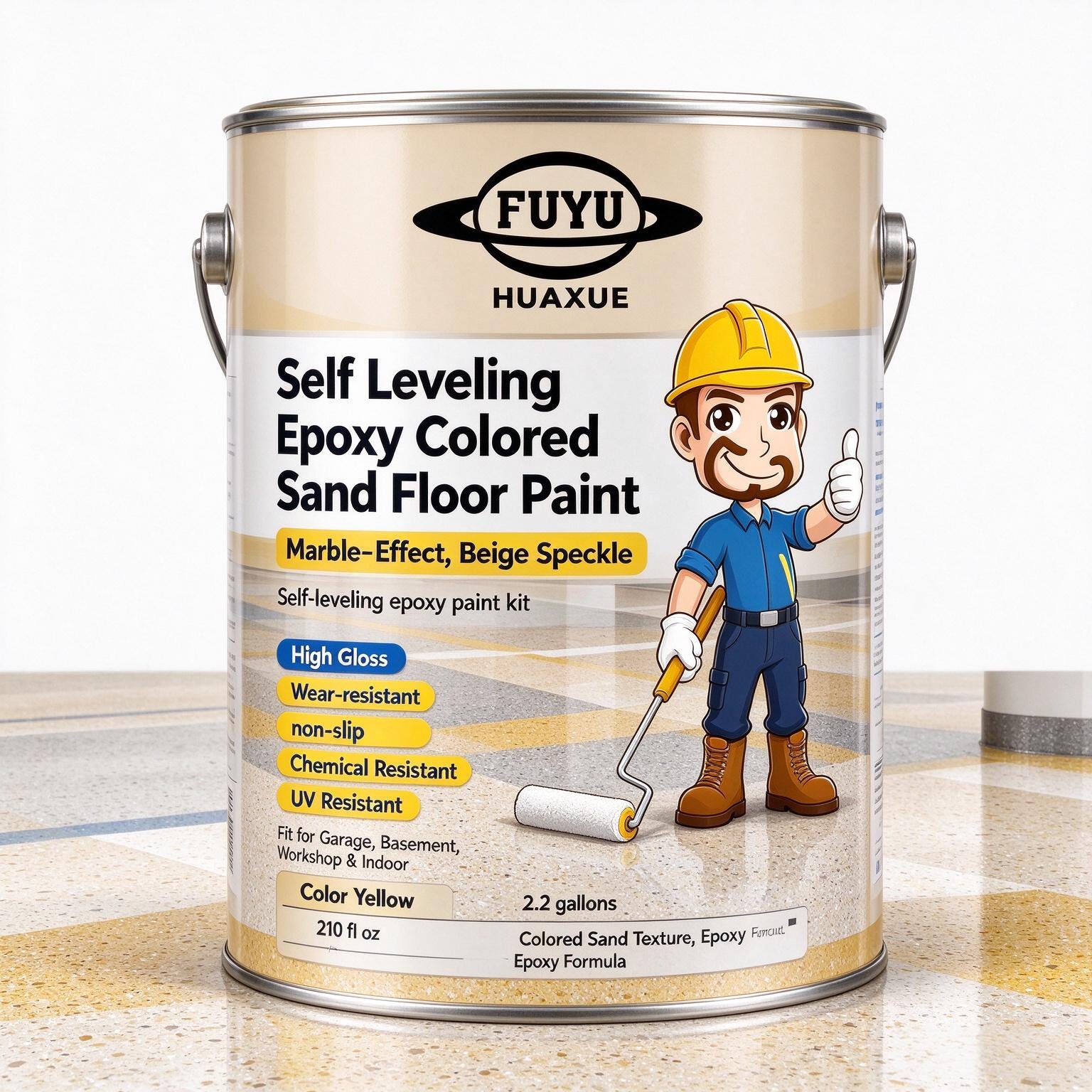 Self Leveling Epoxy Colored Sand Floor Paint