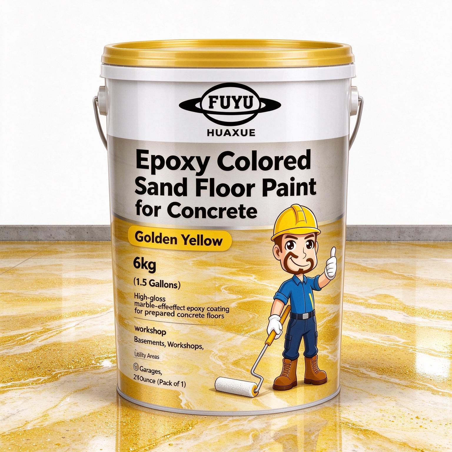 Epoxy Colored Sand Floor Paint for Concrete
