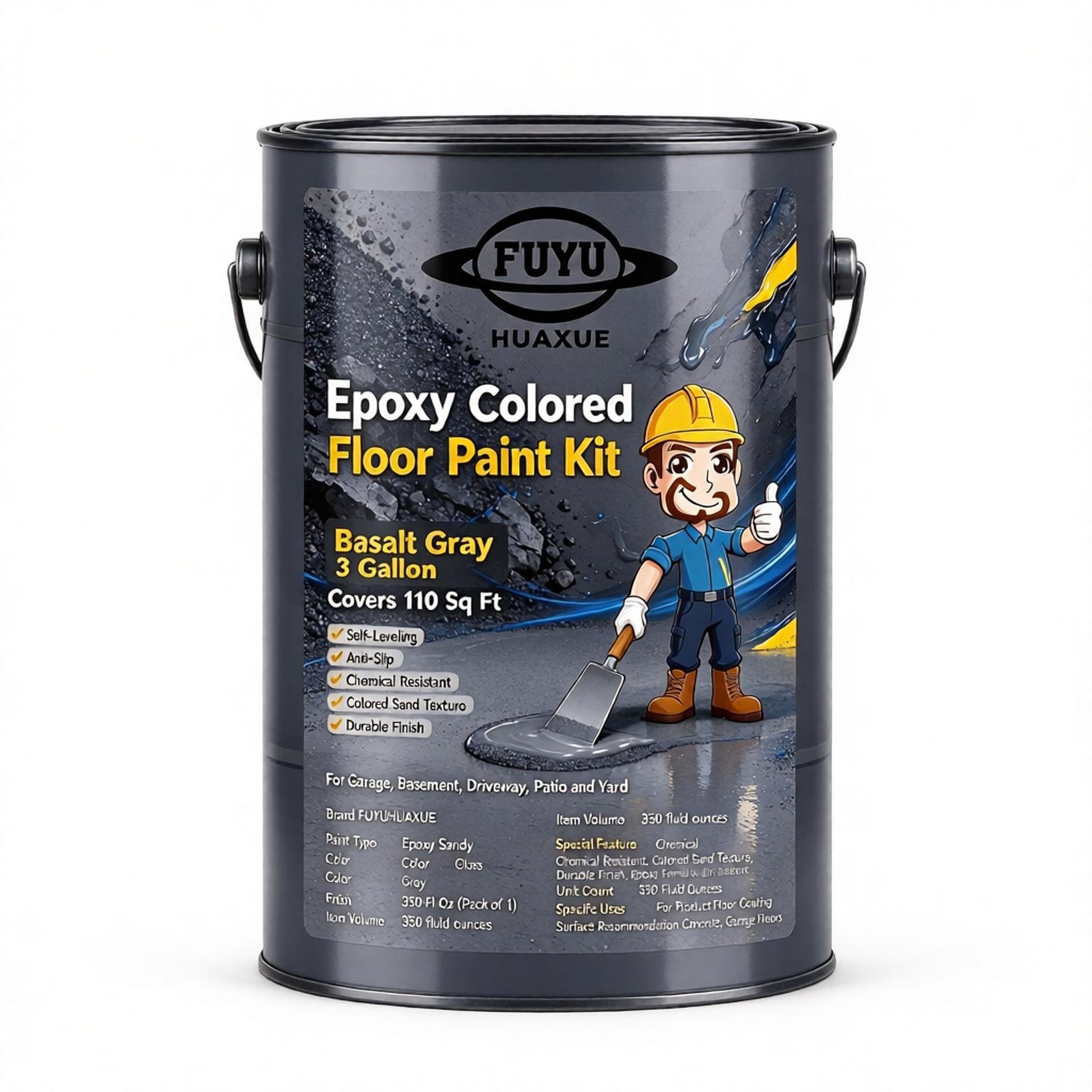 Epoxy Colored Sand Floor Paint Kit