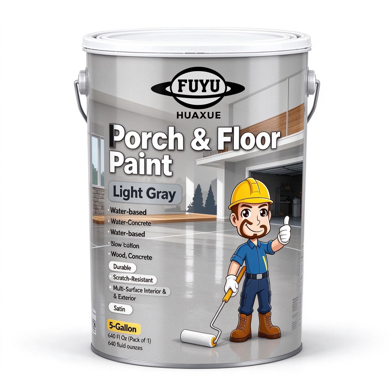 Porch & Floor Paint (Light Gray) 5-Gallon