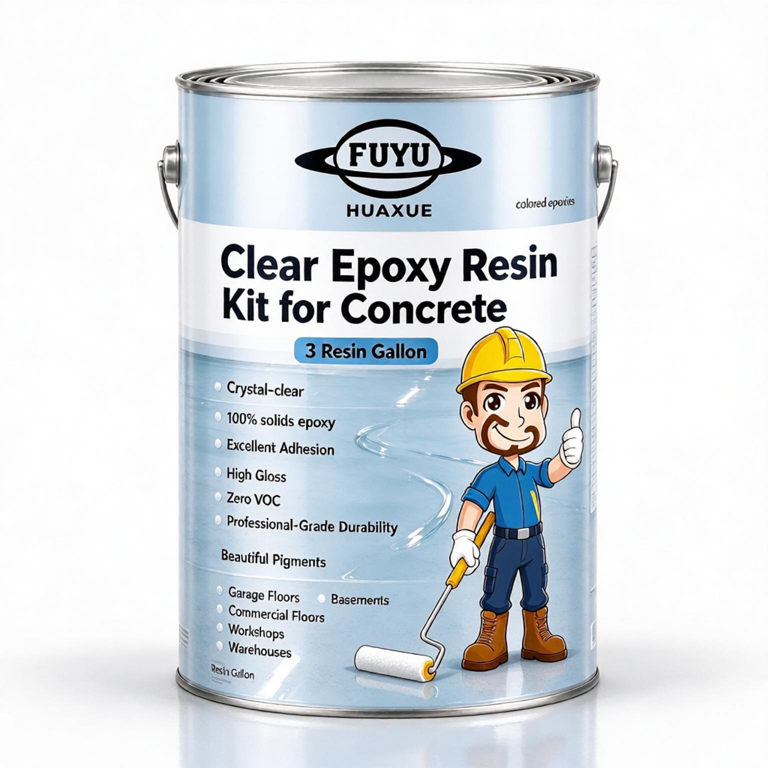 4 Gallon 3-Component Epoxy Colored Sand Floor Paint