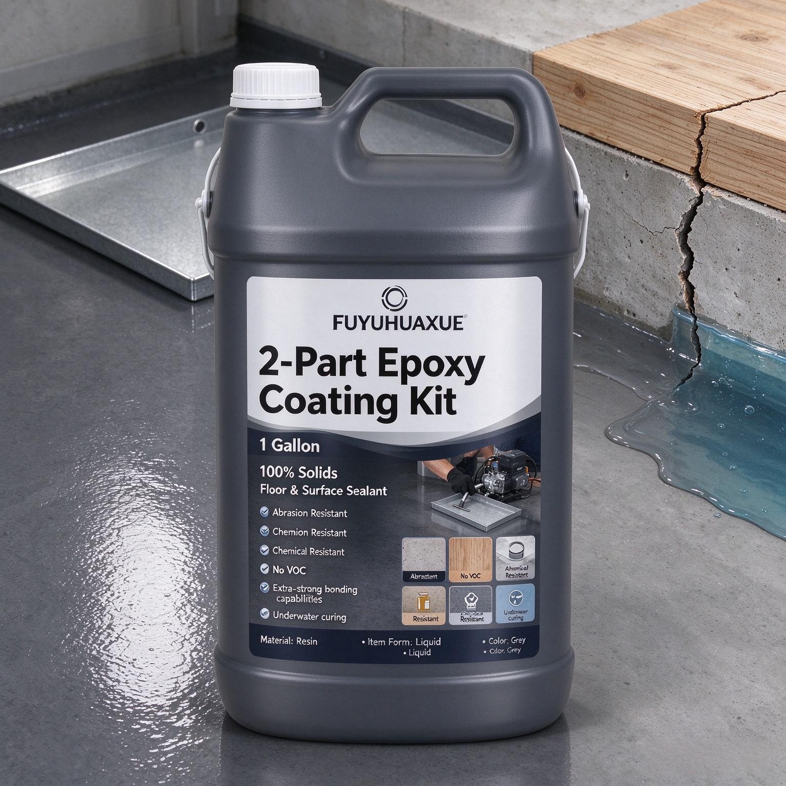 FUYUHUAXUE 2-Part Epoxy Coating Kit (1 Gallon)